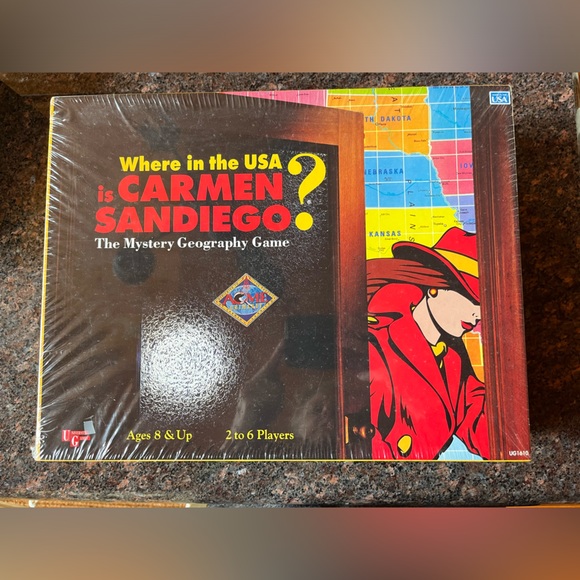 New in plastic! Vintage 1993 Where in the USA is Carmen Sandiego